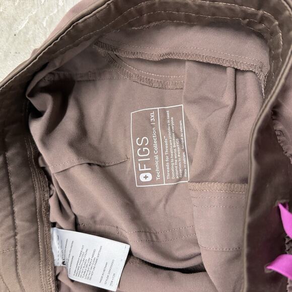 Figs Zamora Jogger Pant Scrub Bottom Women 3XL Purple Drawstring Waist 1SW200002 - Picture 8 of 8